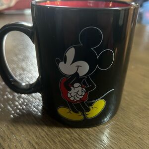 Disney Black and Red Mickey Mouse Mug